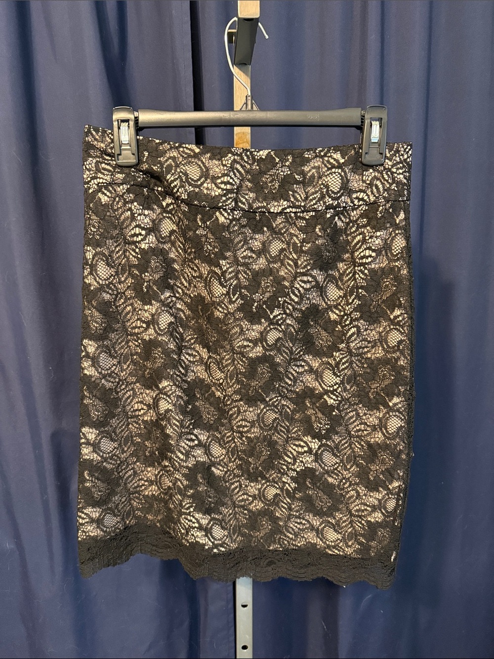Banana Republic Black Lace Pencil Skirt